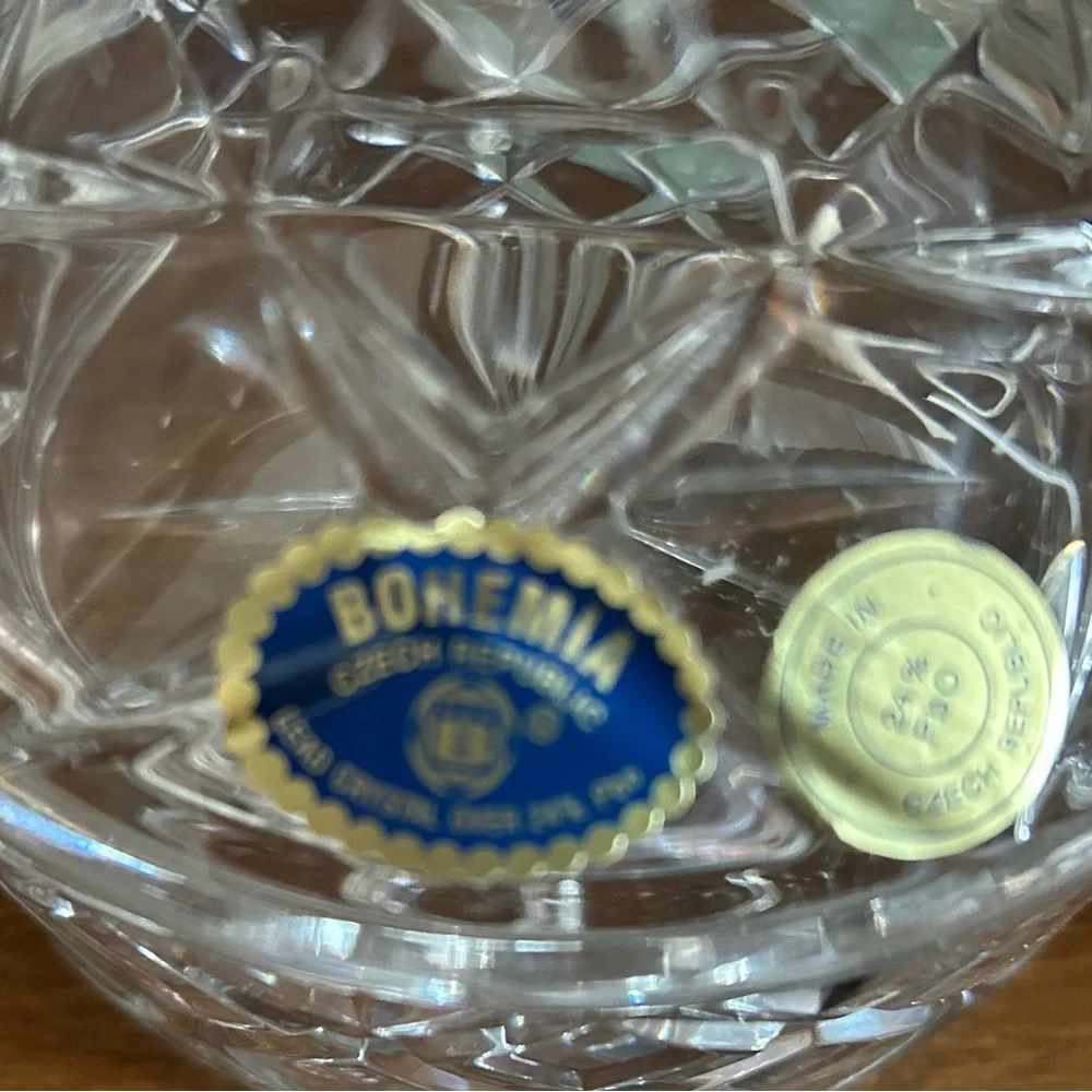 Bohemian Vintage Heavy Cut Crystal Candy Dish. Make An Offer!! - Picture 4 of 5